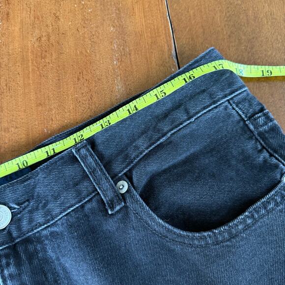 Aeropostale NWT High Rise Baggy Jeans Black Denim Womens Sz 12 90s Relaxed - Picture 16 of 16